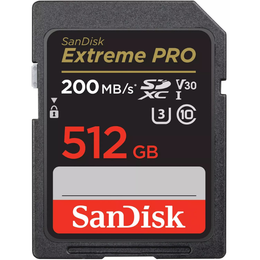 כרטיס זיכרון SanDisk Extreme PRO SD 512GB V30