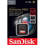 כרטיס זיכרון SanDisk Extreme PRO SD 512GB V30