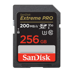 כרטיס זיכרון SanDisk Extreme PRO SD 256GB V30