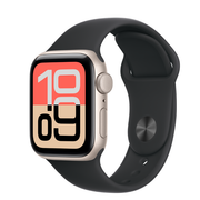 Apple Watch SE 3rd Gen 2025 40mm Aluminum Case Rubber Sport Band GPS שעון חכם יבואן רשמי
