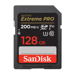 כרטיס זיכרון SanDisk Extreme PRO SD 128GB V30