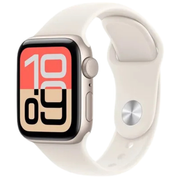 Apple Watch SE 3rd Gen 2025 40mm Aluminum Case Rubber Sport Band GPS שעון חכם יבואן רשמי