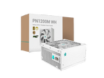 ספק כוח DeepCool Gamer Storm PN1200M WH 1200W Gold Fully Modular PCIe 51 White