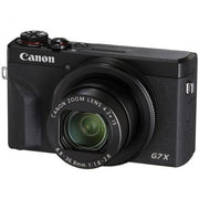 Canon PowerShot G7 X Mark III מצלמה קומפקטית קנון בצבע שחור כולל השפה העברית