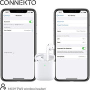 Connekto MC39 אוזניות אלחוטיות דמוי איירפודס 2