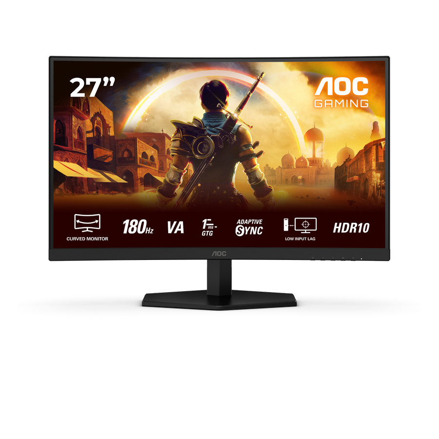 AGON by AOC C27G42E 27" Curved Gaming Monitor | Full HD, 180Hz, 1ms, HDR10