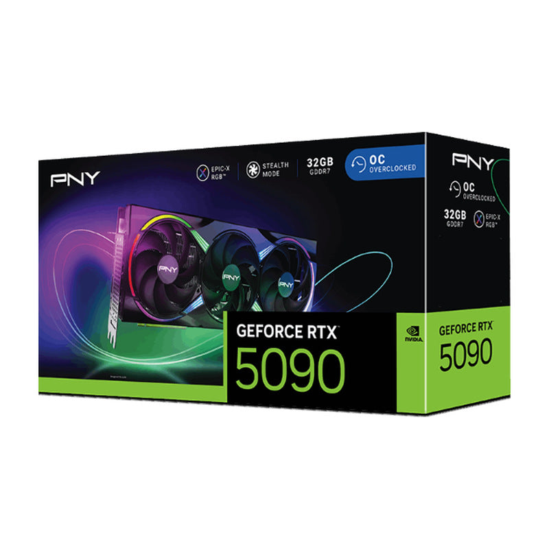 PNY GeForce RTX 5090 ARGB EPIC-X RGB Overclocked Triple Fan GPU