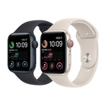 שעון חכם צבע לבן Apple Watch SE 2nd Gen 44mm Aluminum Case Sport Band GPS