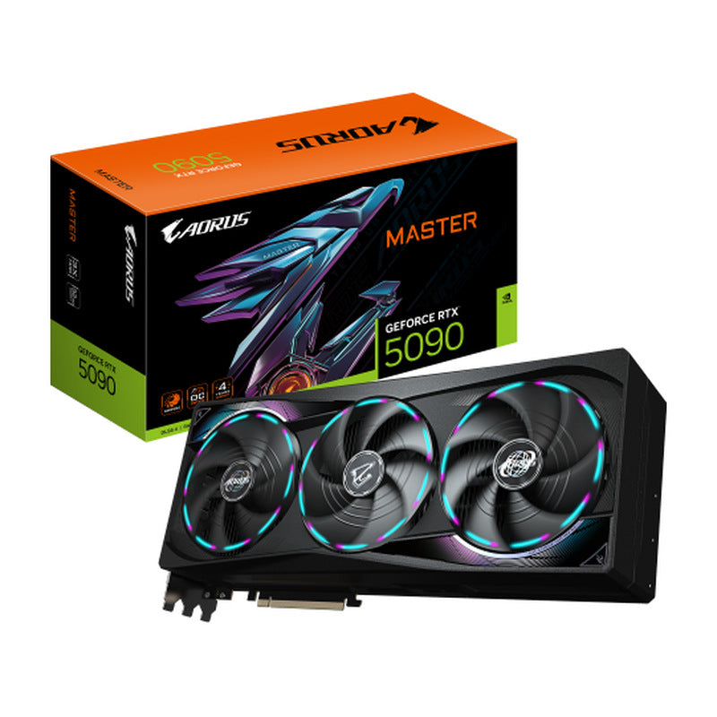 Gigabyte AORUS GeForce RTX 5090 MASTER 32GB GDDR7 כרטיס מסך - ביצועי קצה לגיימינג ויוצרים