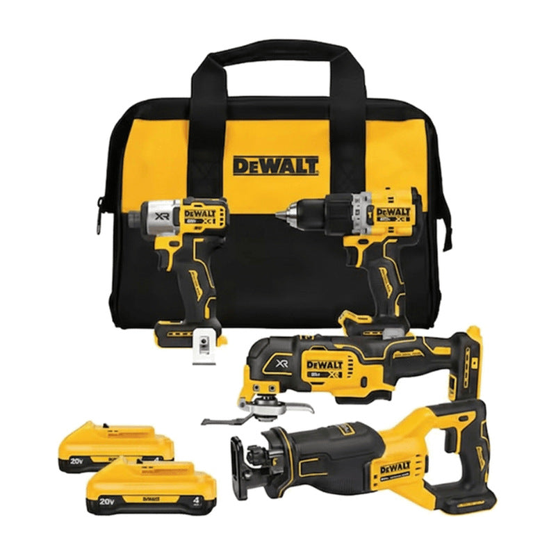 קיט כלי עבודה DEWALT DCK411Q2 20V MAX 4-Tool Combo Kit סט כלי עבודה אלחוטי מקצועי