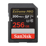 כרטיס זיכרון SanDisk Extreme PRO SD 256GB V30
