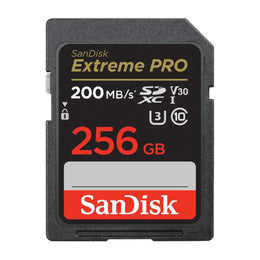 כרטיס זיכרון SanDisk Extreme PRO SD 256GB V30