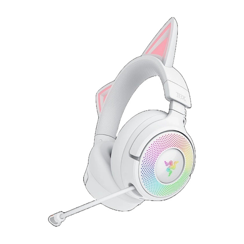 Razer Kraken Kitty V3 Pro אוזניות גיימינג אלחוטיות לבן