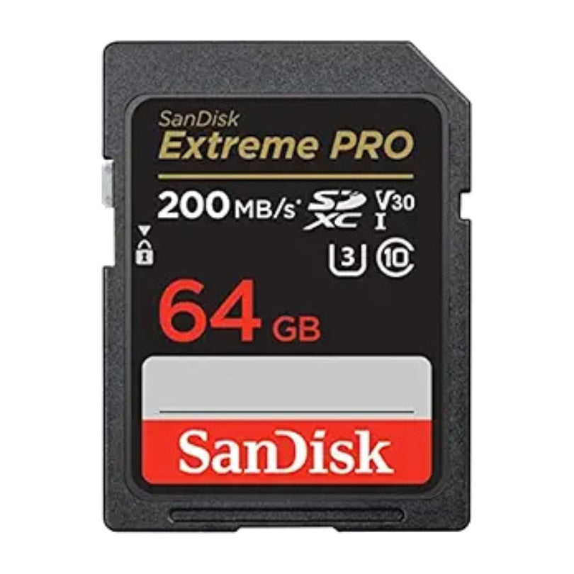 כרטיס זיכרון SanDisk Extreme PRO SD 64GB V30