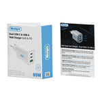 dual usb cg usb a wall charger gan g pd