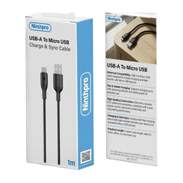 Ninthpro Cable USB To Micro USB כבל טעינה