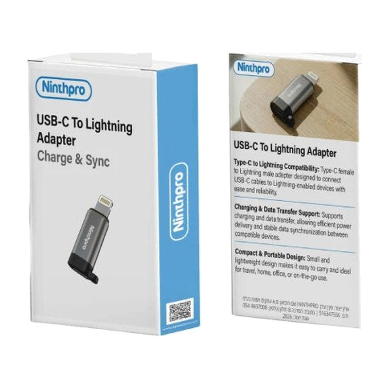 Ninthpro Adapter מתאם USB-C To Lightning