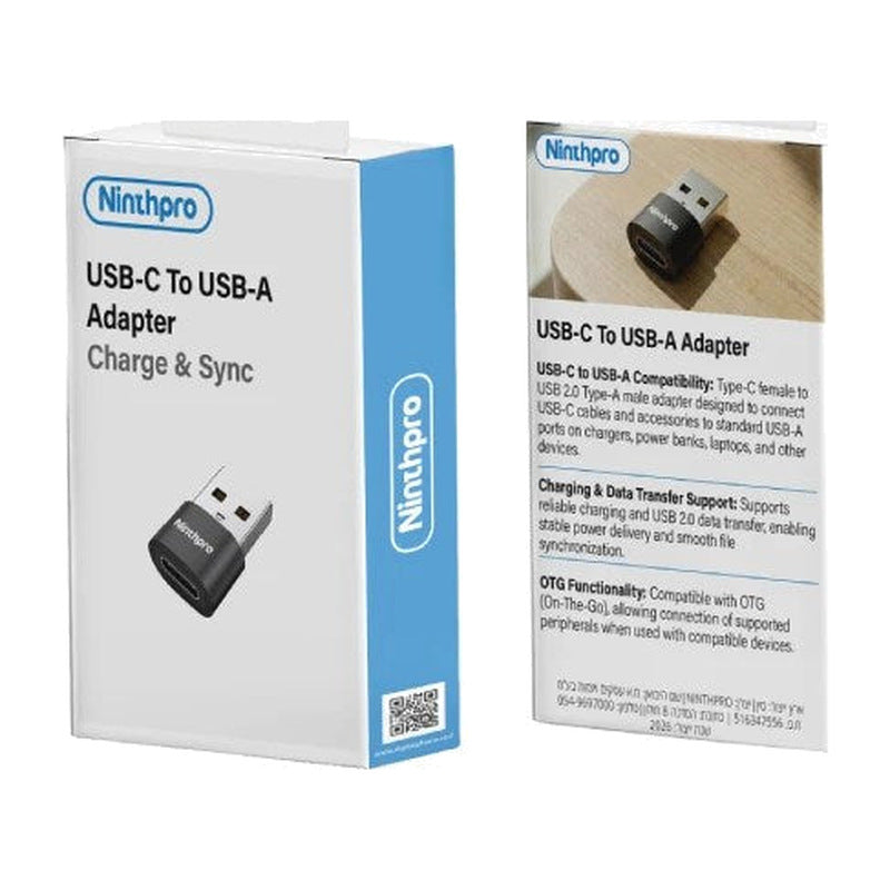 Ninthpro Adapter מתאם USB-C To USB