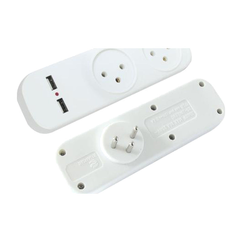 מפצל לקיר כולל USB FETAYA