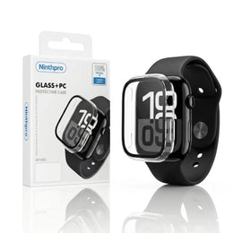 Ninthpro מגן מסך זכוכית + פלסטיק לשעון Apple Watch