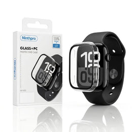 Ninthpro מגן מסך זכוכית + פלסטיק לשעון Apple Watch 46