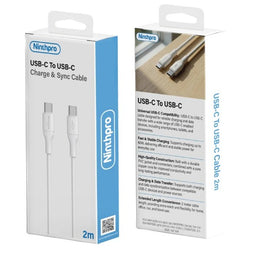 Ninthpro Cable USB-C To USB-C כבל טעינה