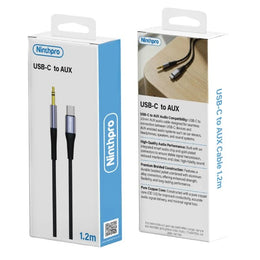 Ninthpro Cable Aux To USB-C כבל שמע 3.5