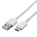כבל Samsung USB-A ל-USB-C לבן באורך 1.5 מטר